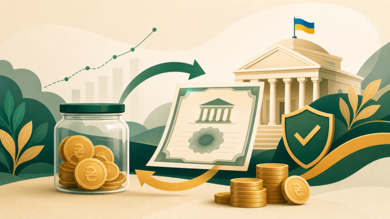 Ілюстрація до статті про ОВДП, державні облігації та дохідність