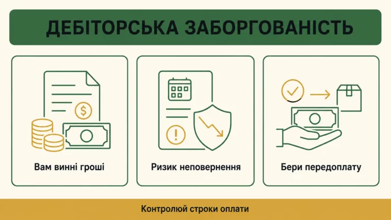 Що таке дебіторська заборгованість і як нею керувати - інфографіка