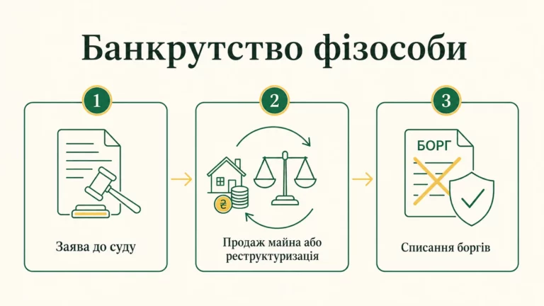 Банкрутство фізособи в Україні: як списати борги - інфографіка