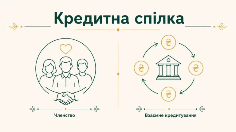 Кредитна спілка: що це і чим відрізняється від банку - інфографіка