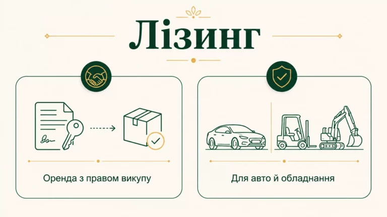 Що таке лізинг простими словами: оренда з викупом, приклади, відмінність від кредиту - інфографіка