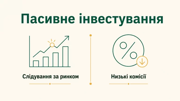 Пасивне інвестування в індекси: як це працює – проста інструкція - інфографіка