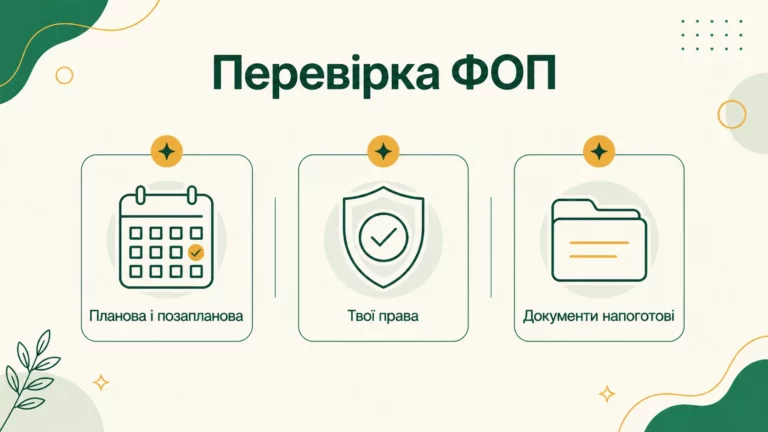Податкова перевірка ФОП: як підготуватись у 2026 році - інфографіка