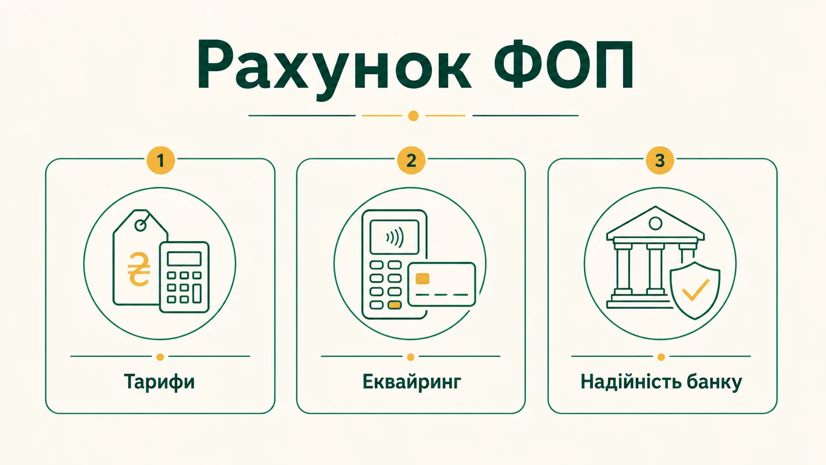Розрахунковий рахунок ФОП: як обрати банк у 2026 році - інфографіка