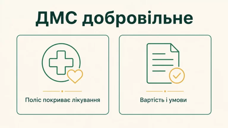 Добровільне медичне страхування: чи варто оформлювати поліс ДМС - інфографіка