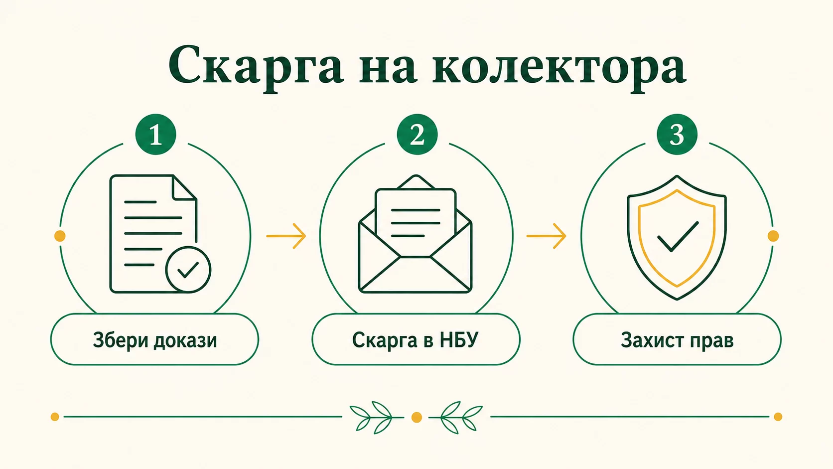 Як оскаржити незаконні дії колектора: покроковий план і зразки скарг - інфографіка