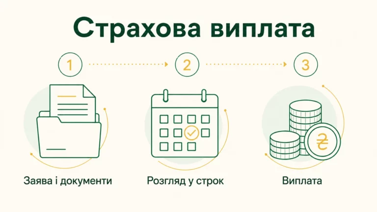 Як отримати страхову виплату у 2026 році: покрокова інструкція - інфографіка