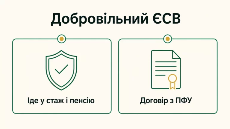 Добровільна сплата ЄСВ: навіщо і скільки платити у 2026 році - інфографіка