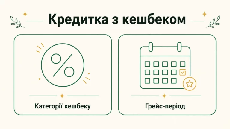 Кредитка з кешбеком: як обрати вигідну картку у 2026 році - інфографіка