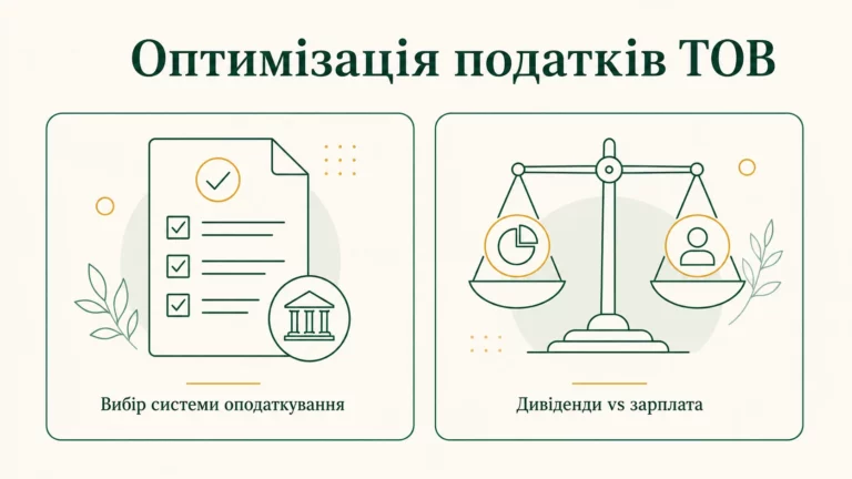 Законна податкова оптимізація для ТОВ: як платити менше без ризиків - інфографіка