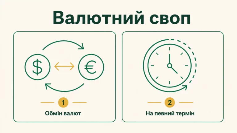 Валютний своп простими словами: що це і навіщо потрібен - інфографіка