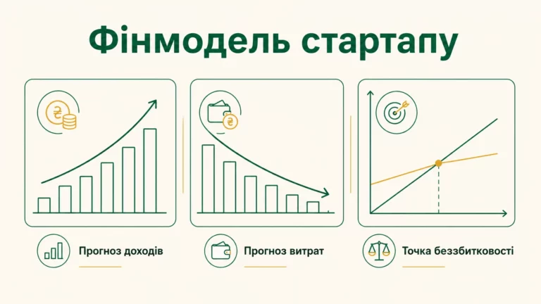 Як скласти просту фінансову модель для стартапу: покроковий приклад - інфографіка
